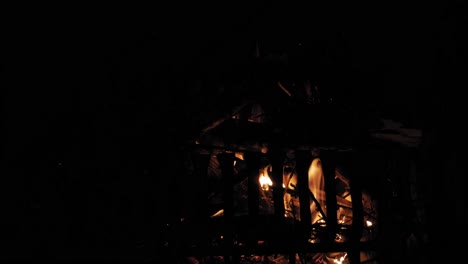 Fireplace-burning-and-warming-a-cold-night---Prądzonka-home-Poland---Close-up
