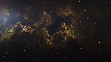 Nebelwolken-Bewegen-Sich-Im-Sternenübersäten-Universum