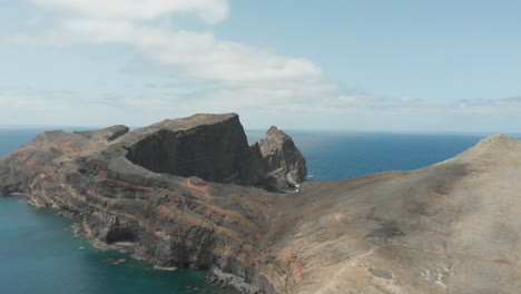 El-Cabo-Pedregoso-Del-Desierto-De-San-Lorenzo-En-El-Extremo-Oriental-De-La-Isla-Portuguesa-De-Madeira-En-El-Océano-Atlántico