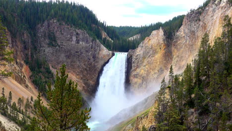 Long-shot-of-Lower-Falls-in-the-Grand-Canyon-of-Yellowstone