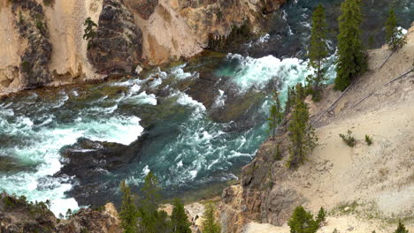 View-of-whitewater-rapids-on-Yellowstone-River