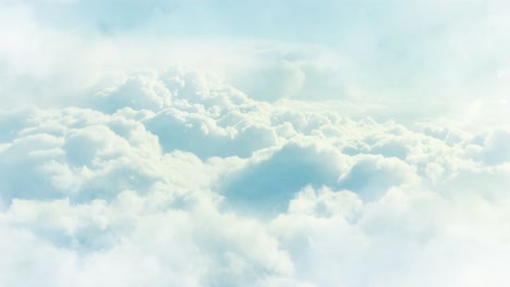 Kumuluswolken,-Dicke-Wolken-An-Einem-Klaren-Himmel