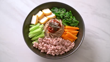 Korean-spicy-cold-noodles---bibim-makguksu-or-bibim-guksu---Korean-food-style