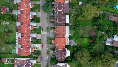 Moving-aerial-view-village-Hungary-Ózd-in-morning