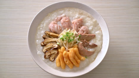 Pork-Congee-or-Porridge-with-Pork-bowl