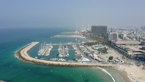 Luftaufnahme-Der-Küste-Von-Tel-Aviv