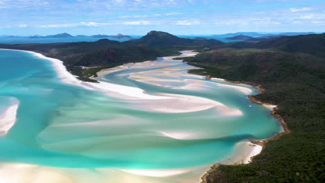Rotating-cinematic-drone-shot-of-Whitehaven-Beach-Whitsunday-Island-Australia