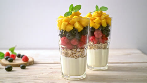 homemade-mango,-raspberry-and-blueberry-with-yogurt-and-granola---healthy-food-style