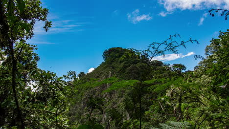 Un-Lapso-De-Tiempo-De-Una-Reserva-Biológica-Llamada-Cerro-Uyuca-En-Honduras,-América-Central