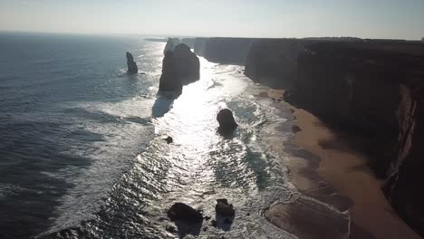 aerial-video-of-the-12-apostles-in-Australia,-taken-with-a-4K-drone