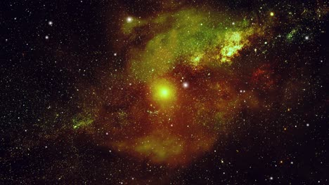 Luz-Brillante-En-El-Espacio-Lleno-De-Nubes-Nebulosas