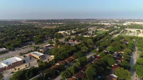 Aerial-flight-over-the-city-of-Keller-Texas