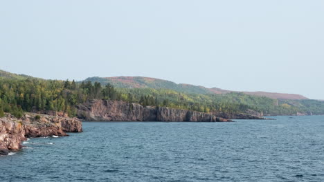 North-Shore-Of-Lake-Superior-Shovel-Point-Vista-On-A-Clear-Calm-Sunny-Morning