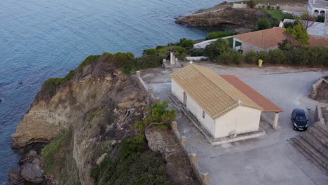 Catholic-Church-on-a-Cliff-Next-to-the-Ocean