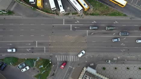 Top-down-view-of-a-road-in-the-suburban-area-of-Miskolc-city