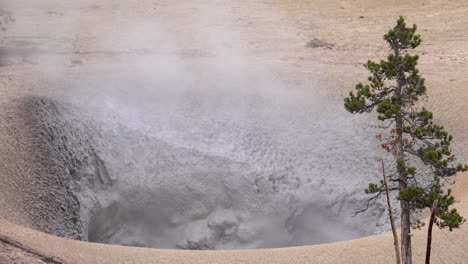 Volcán-De-Lodo-En-El-Parque-Nacional-De-Yellowstone