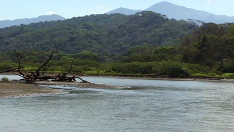 Río-Tarcoles-Y-La-Selva-Tropical-Circundante-Y-Las-Montañas-En-Costa-Rica