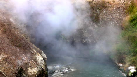Steam-cloud-forms-at-Dragon's-Mouth-Spring-in-slow-motion