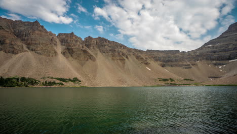 Time-Lapse-of-Amethyst-Lake,-Uinta-Mountains,-Utah-USA