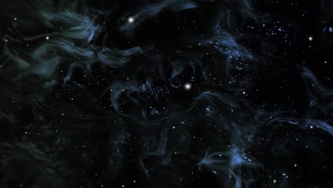 Ambiente-Fractal,-Nebulosas-Forman-Nubes-En-El-Espacio-Oscuro,-El-Universo