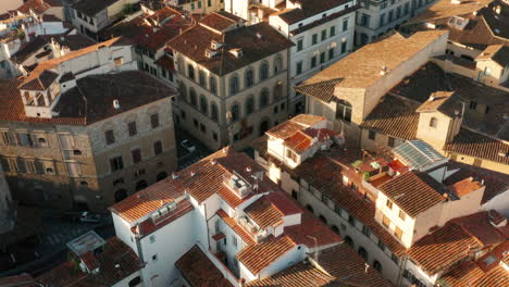 Florence-neighborhoods-and-streets,-Aerial-Establishing-Shot