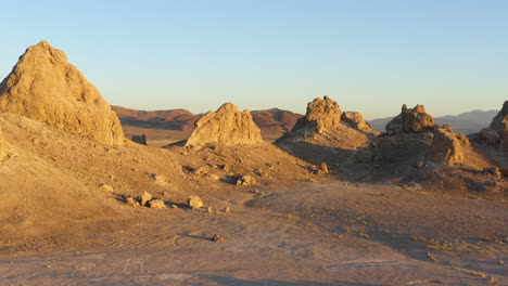 Aerial-view-of-the-Trona-Pinnacles-in-the-desert-of-California-during-the-sunrise