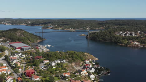 Aerial,-Landmark-Tromoy-Bridge-Connecting-Island-and-Mainland-in-Norway