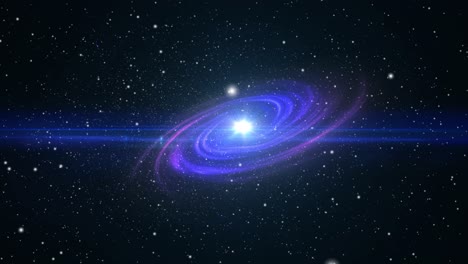 Galaxia-Y-Destello-óptico-Repleto-De-Estrellas-En-El-Espacio,-El-Universo