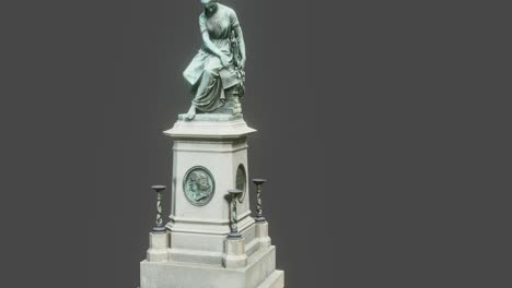 Monumento-A-Wolfgang-Amadeus-Mozart-De-Viena,-Cg,-Rotación-De-La-Cámara