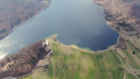 Spectacular-Lake-Bohinj-Julian-Alps-Slovenia-aerial