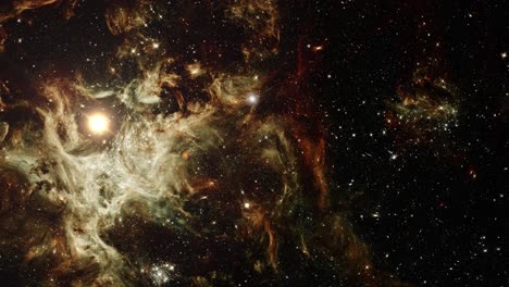 Una-Galaxia-Salpicada-De-Estrellas-En-El-Cosmos,-El-Espacio-Ultraterrestre