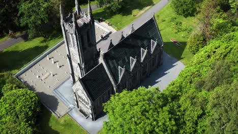 Aerial-view-of-the-Church-at-Kylemore-Abbey