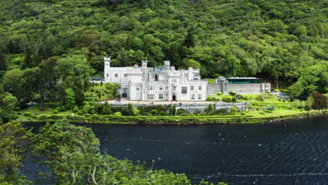 Kylemore-Abbey-and-grounds-seen-across-Pollacpal-Lough