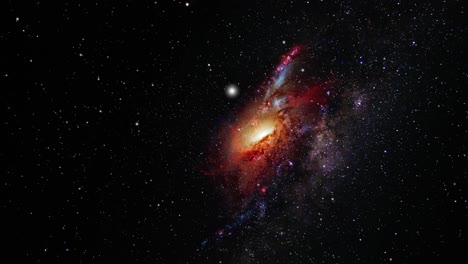 Nebulosa-De-La-Galaxia-Espiral-Y-En-El-Cosmos-Del-Espacio,-El-Universo