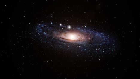 Eine-Galaxie-In-Einem-Sternenübersäten-Universum,-Kosmos