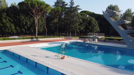 Pivot-drone-shot-for-Costoli-swimming-pool-empty-for-Coronavirus-pandemic