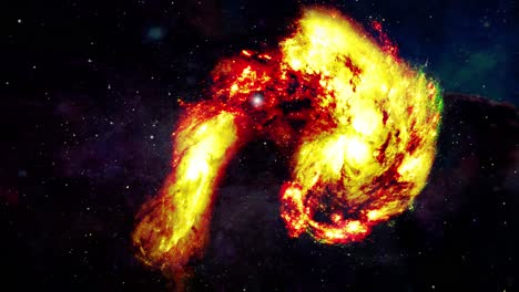 Nubes-Nebulosas-En-El-Universo-Repleto-De-Estrellas,-Cosmos