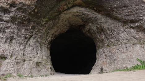 Haunted-mysterious-Helme-caves-Estonia-tilt-down