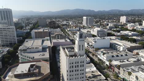 Luftaufnahme-Der-Stadt-Santa-Monica,-Kalifornien