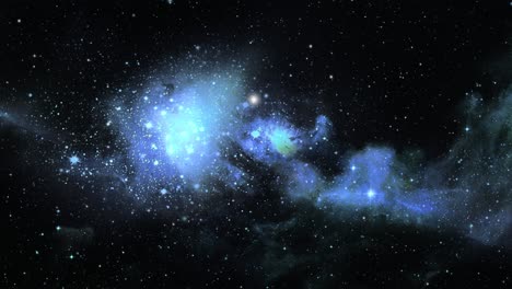 Una-Galaxia-Que-Se-Mueve-En-El-Universo-Con-Estrellas