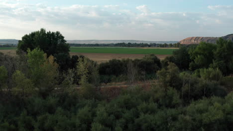 Madrid,-Spain---Lush-Agricultural-European-Countryside,-4k-Aerial-Drone