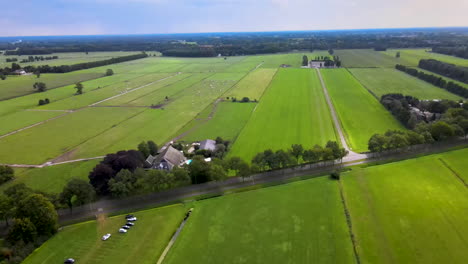 Aerial-of-typical-Dutch-landscape-in-rural-Netherlands