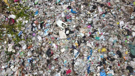 Aerial-drone-shot-of-a-landfill-garbage-dump