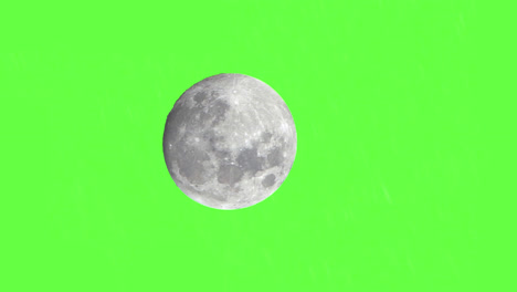Full-Moon-Time-Lapse-During-Moonset-On-A-Green-Screen-Background