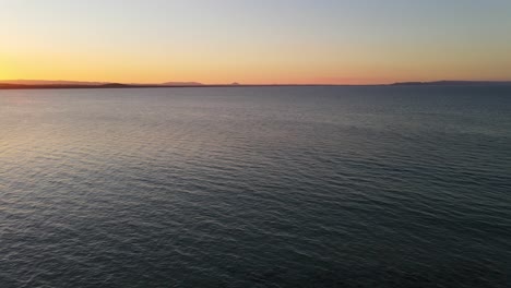 Romantischer-Blick-Auf-Den-Sonnenuntergang-über-Der-Sunshine-Coast---Queensland,-Australien