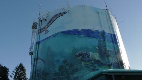 Beautiful-painted-huge-water-tank-in-Buddina---Sunshine-Coast-QLD-Australia
