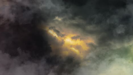Hyperlapse-Von-Wolken-Und-Sonnenschein-Darin