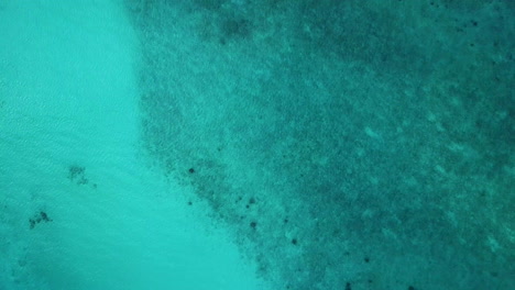 Abwärtswinkel-Drohnenaufnahme-Des-Türkisfarbenen-Ozeans-Auf-Den-Malediven