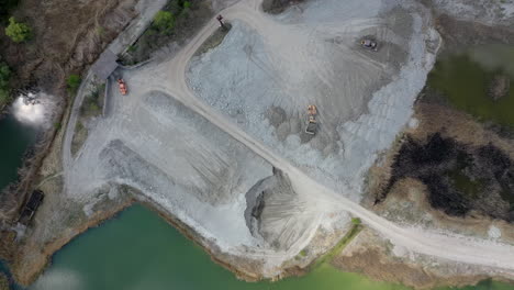Aerial-view-of-crushed-stone-quarry