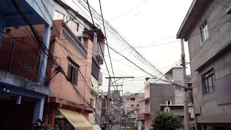 Stadtbild-Eines-Der-Größten-Slums-Von-Sao-Paulo,-Brasilien-In-Lateinamerika